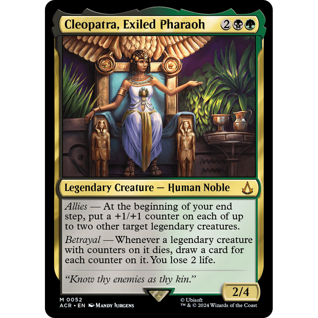 Cleopatra, Exiled Pharaoh (ACR-052) - Assassin's Creed Foil