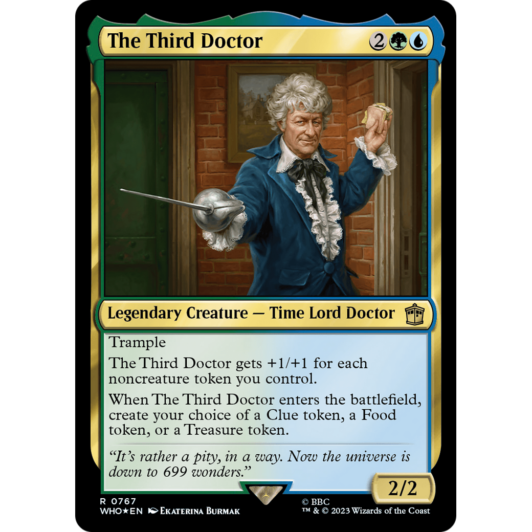 The Third Doctor (Surge Foil) (WHO-767) - Doctor Who Foil