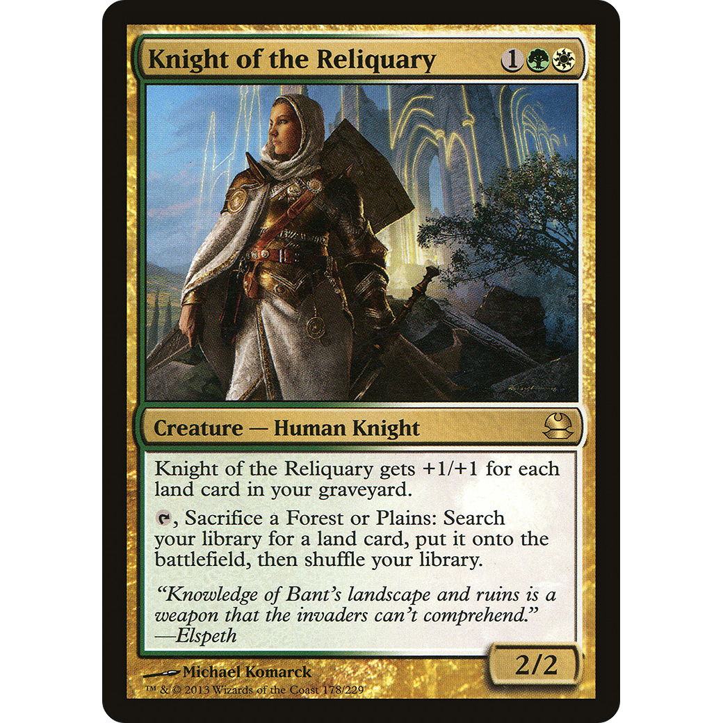 Knight of the Reliquary (MMA-178) - Modern Masters Foil