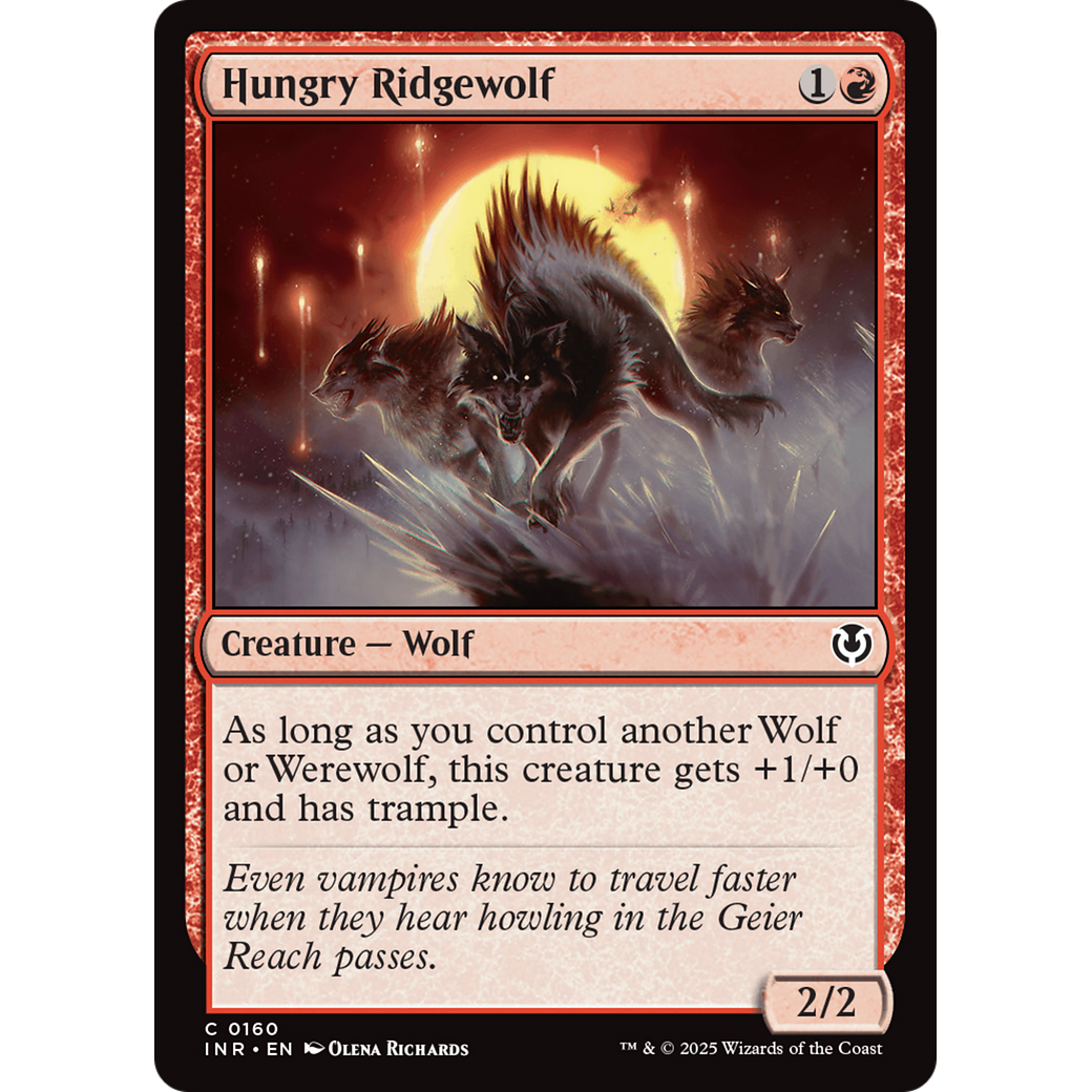 Hungry Ridgewolf (INR-160) - Innistrad Remastered Foil