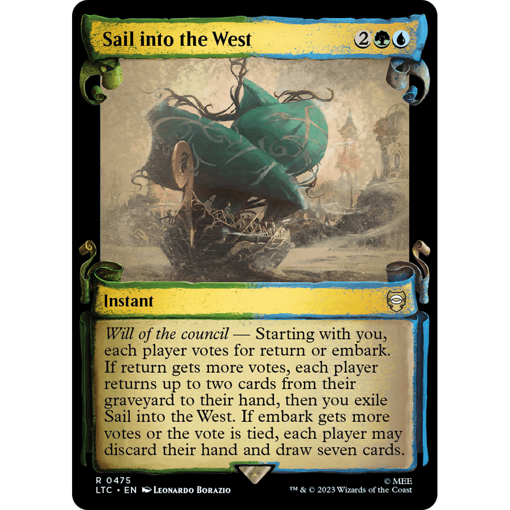 Sail into the West (LTC-475) - Tales of Middle-earth Commander: (Showcase) Foil