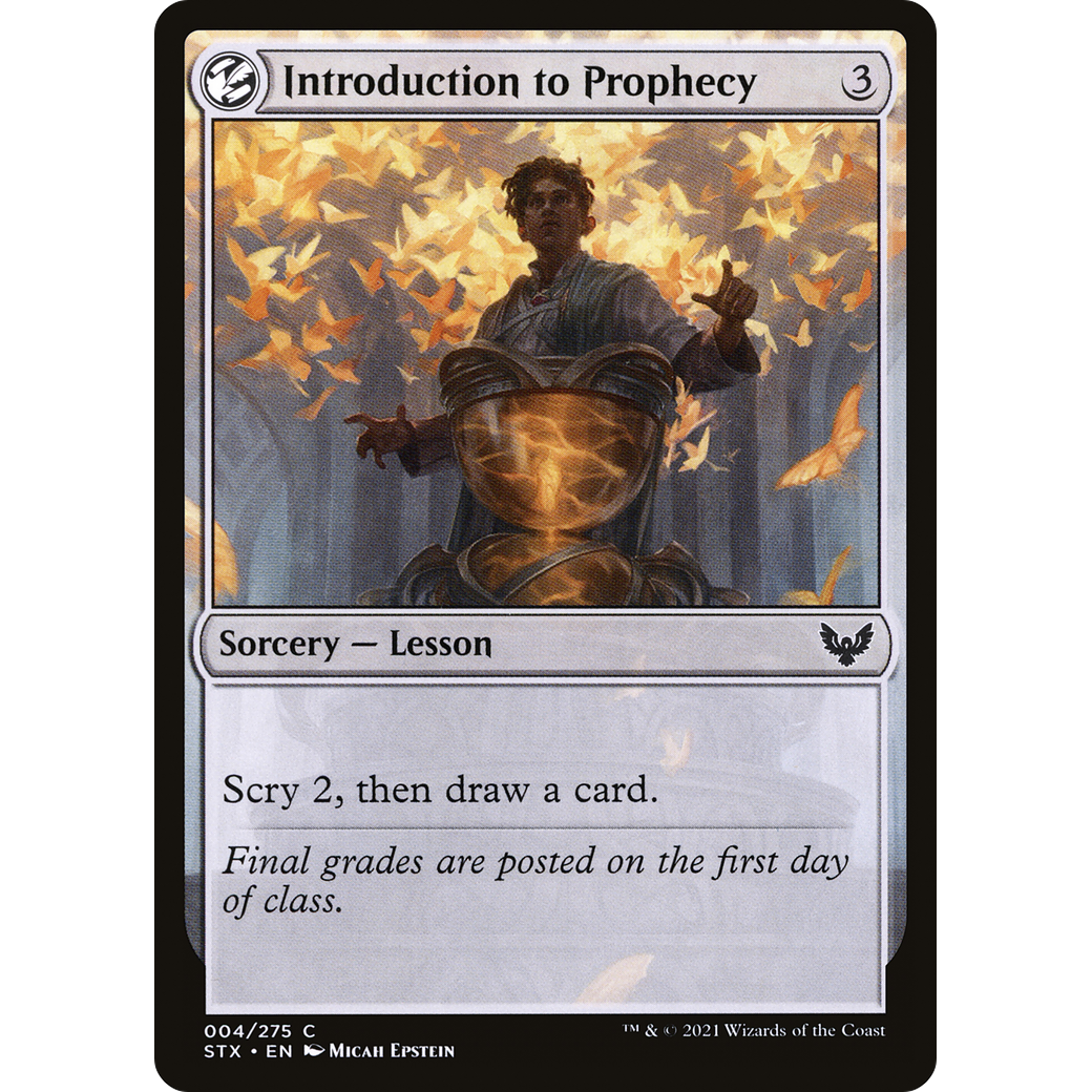 Introduction to Prophecy (STX-004) - Strixhaven: School of Mages: (lesson) Foil
