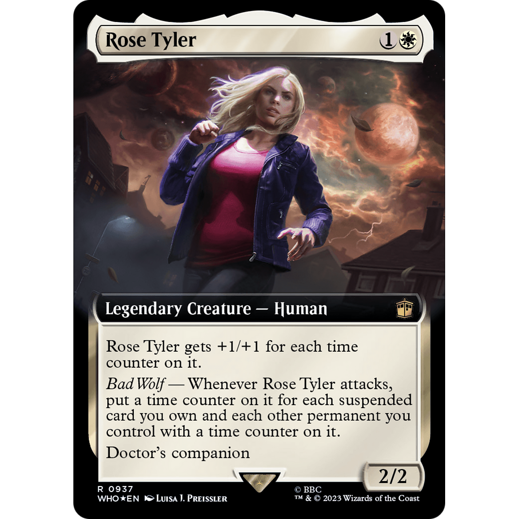 Rose Tyler (Extended Art) (Surge Foil) (WHO-937) - Doctor Who: (Extended Art) Foil