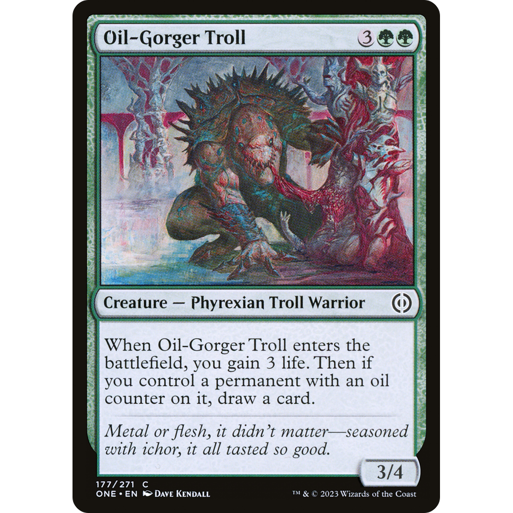Oil-Gorger Troll (ONE-177) - Phyrexia: All Will Be One Foil