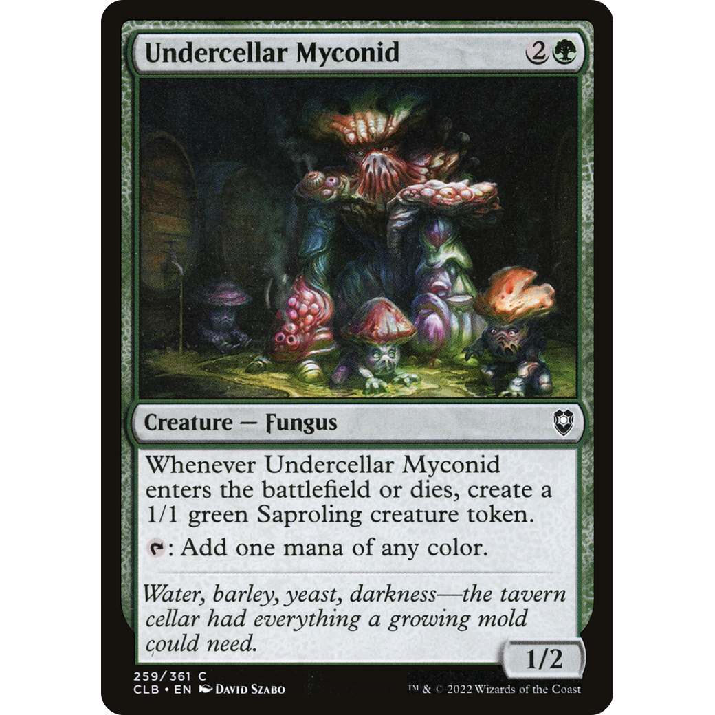 Undercellar Myconid (CLB-259) - Commander Legends: Battle for Baldur's Gate Foil
