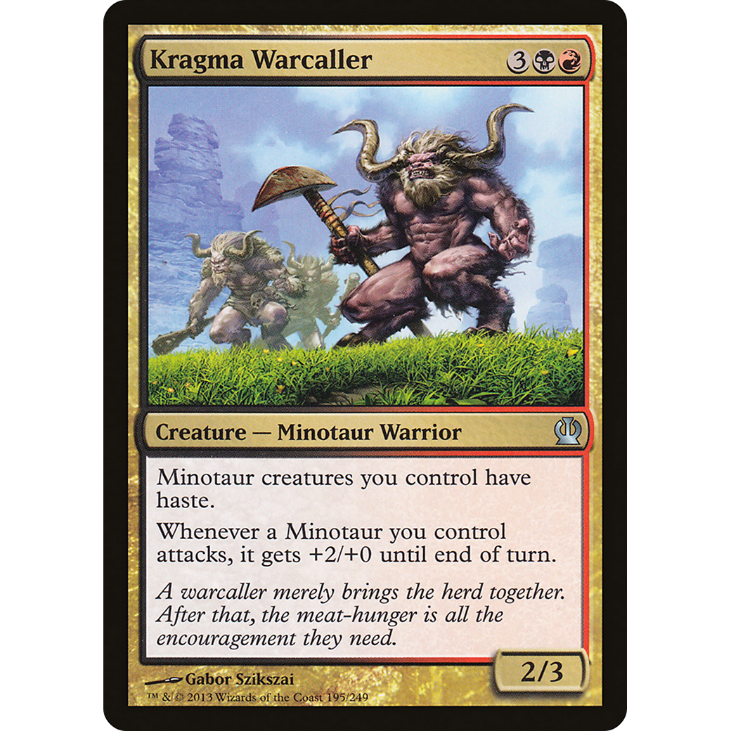 Kragma Warcaller (THS-195) - Theros Foil