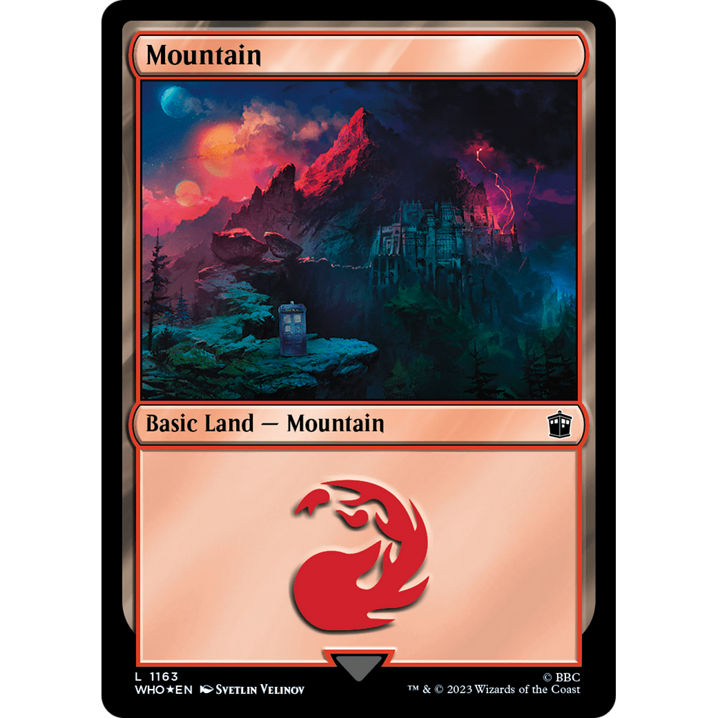 Mountain (1163) (Surge Foil) (WHO-1163) - Doctor Who Foil