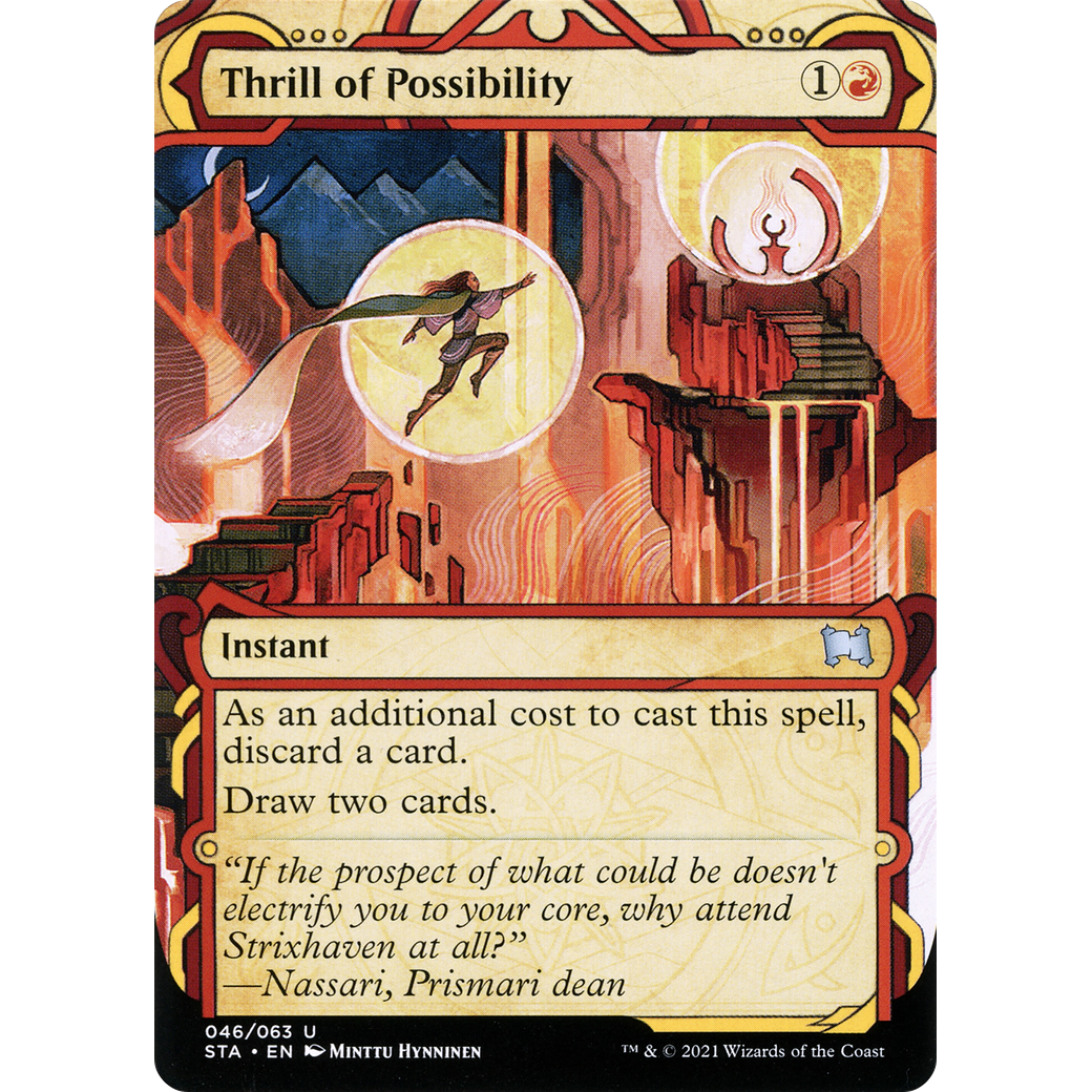 Thrill of Possibility (STA-046) - Strixhaven Mystical Archive: (Showcase) (Borderless)