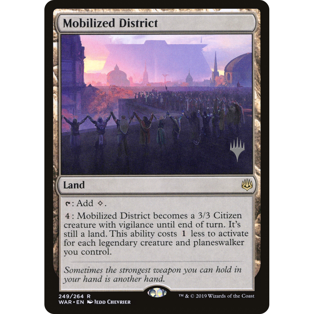 Mobilized District (PPM20-249) - War of the Spark Promos Foil