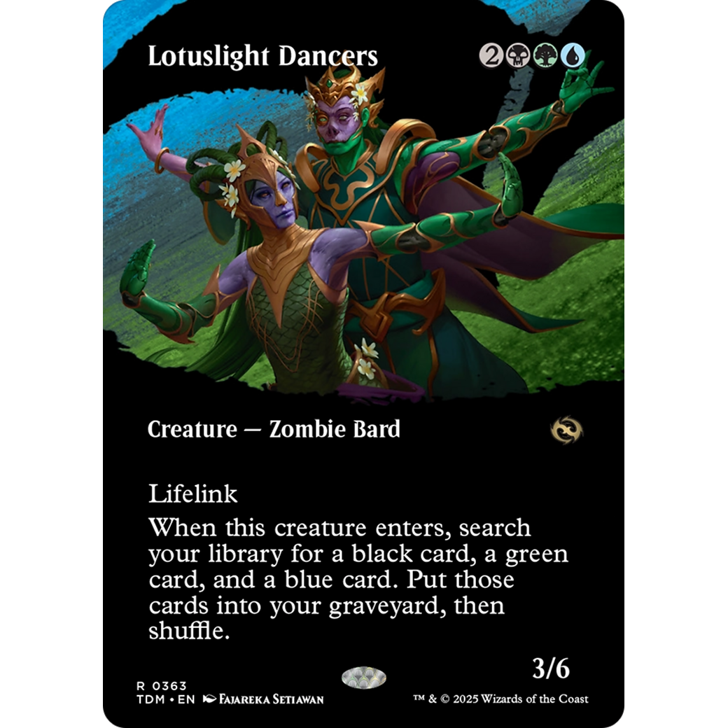 Lotuslight Dancers (TDM-363) - Tarkir: Dragonstorm: (Showcase) (Borderless)