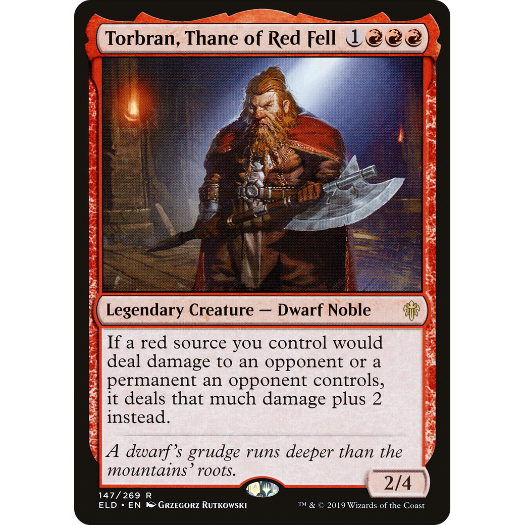 Torbran, Thane of Red Fell (ELD-147) - Throne of Eldraine Foil