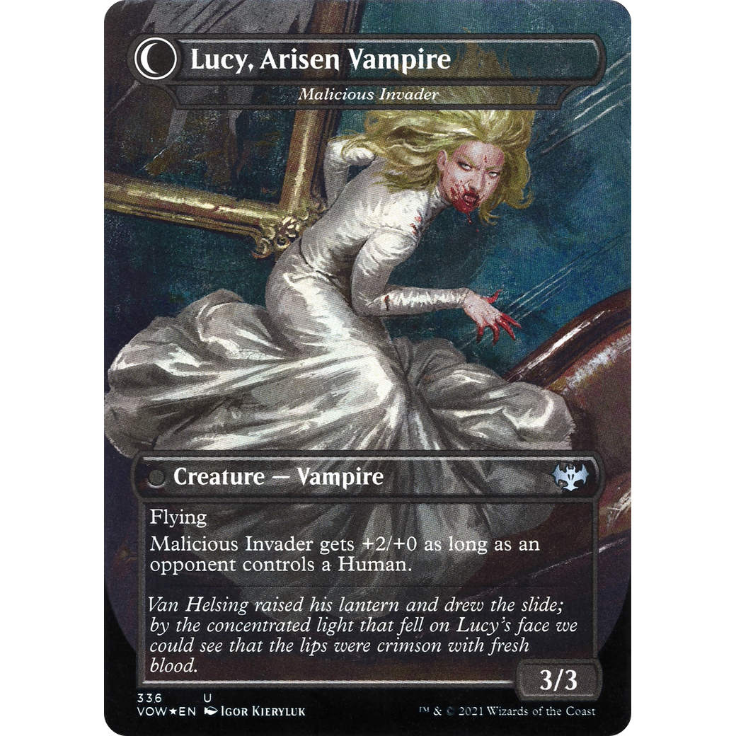 Lucy Westenra - Innocent Traveler (VOW-336) - Innistrad: Crimson Vow: (Double Faced Transform) (Borderless)