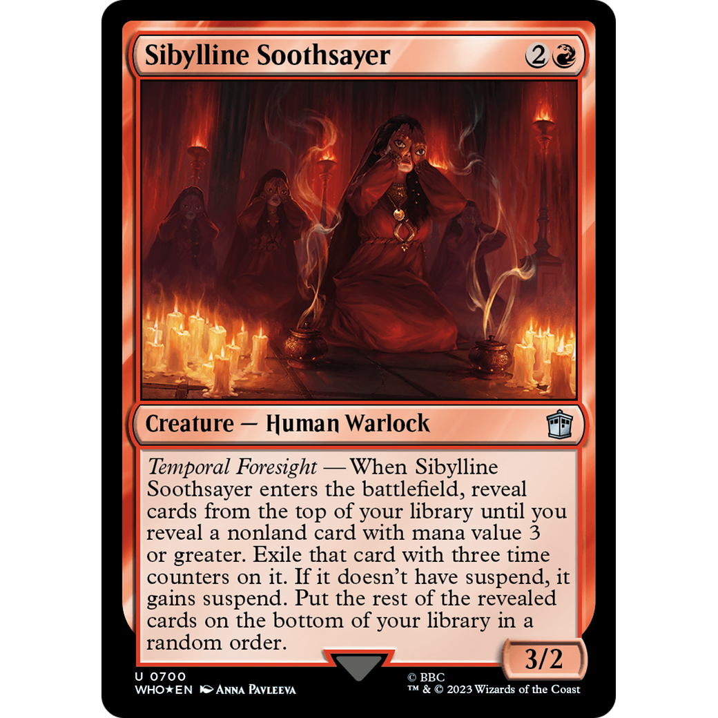 Sibylline Soothsayer (Surge Foil) (WHO-700) - Doctor Who Foil