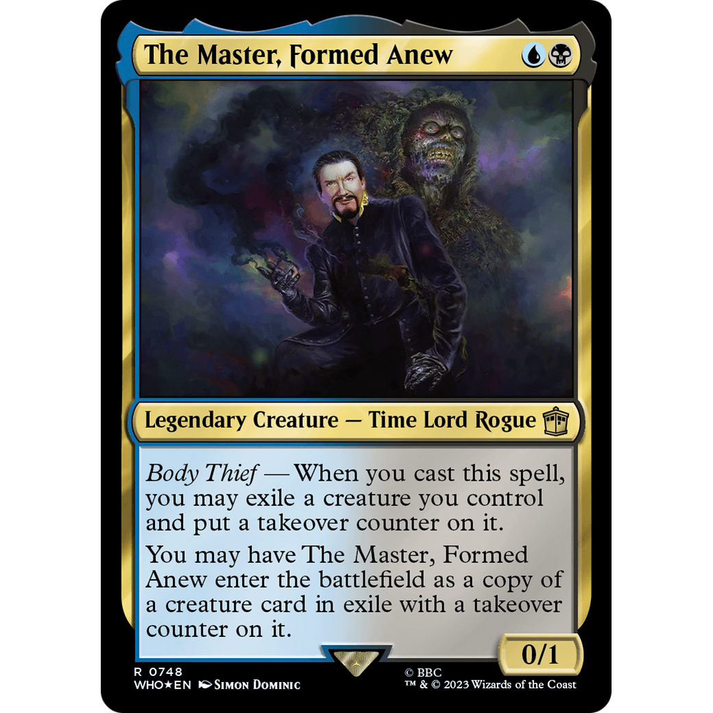 The Master, Formed Anew (Surge Foil) (WHO-748) - Doctor Who Foil