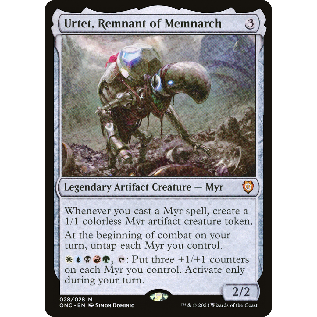 Urtet, Remnant of Memnarch (ONC-028) - Phyrexia: All Will Be One Commander Foil