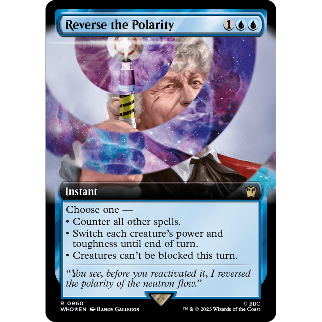 Reverse the Polarity (Extended Art) (Surge Foil) (WHO-960) - Doctor Who: (Extended Art) Foil