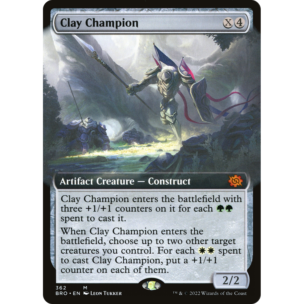 Clay Champion (Extended Art) (BRO-362) - The Brothers' War: (Extended Art) Foil