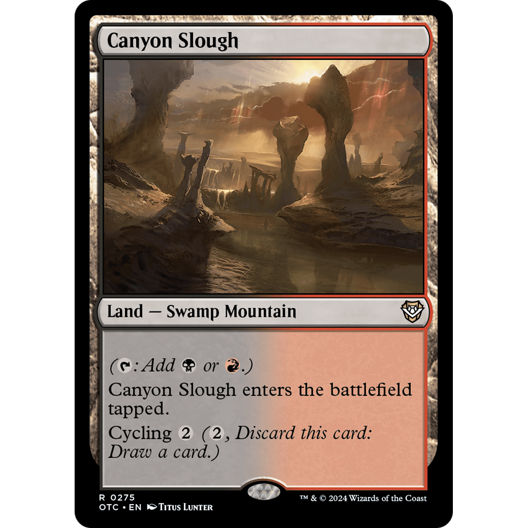Canyon Slough (OTC-275) - Outlaws of Thunder Junction Commander