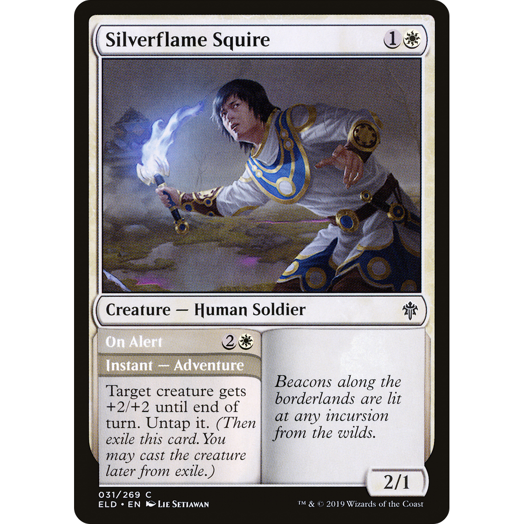 Silverflame Squire (ELD-031) - Throne of Eldraine