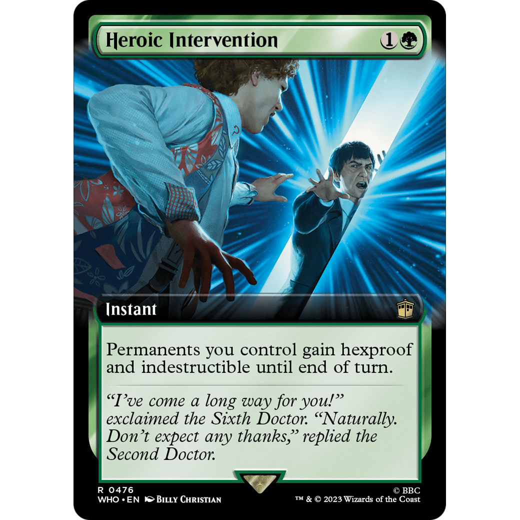 Heroic Intervention (Extended Art) (WHO-476) - Doctor Who: (Extended Art) Foil