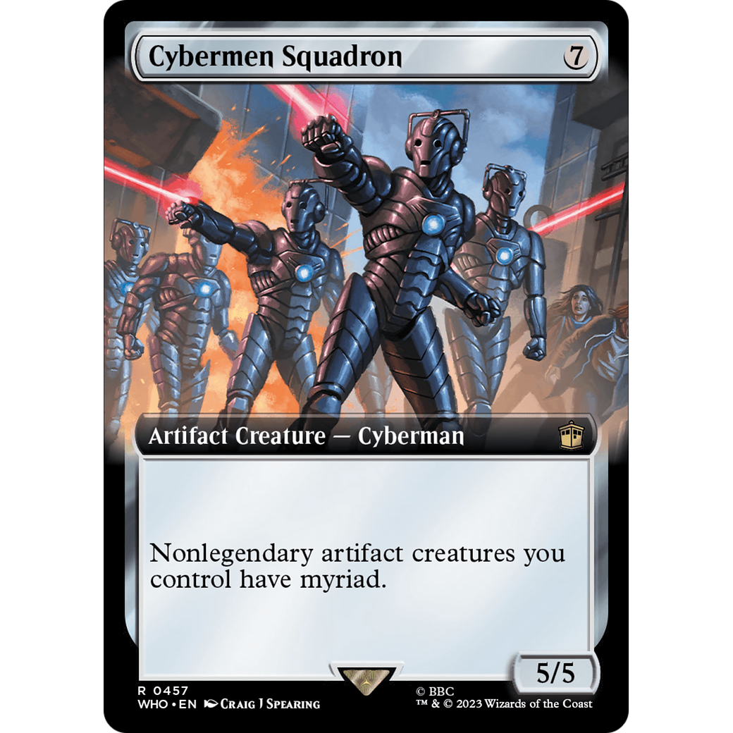 Cybermen Squadron (Extended Art) (WHO-457) - Doctor Who: (Extended Art) Foil