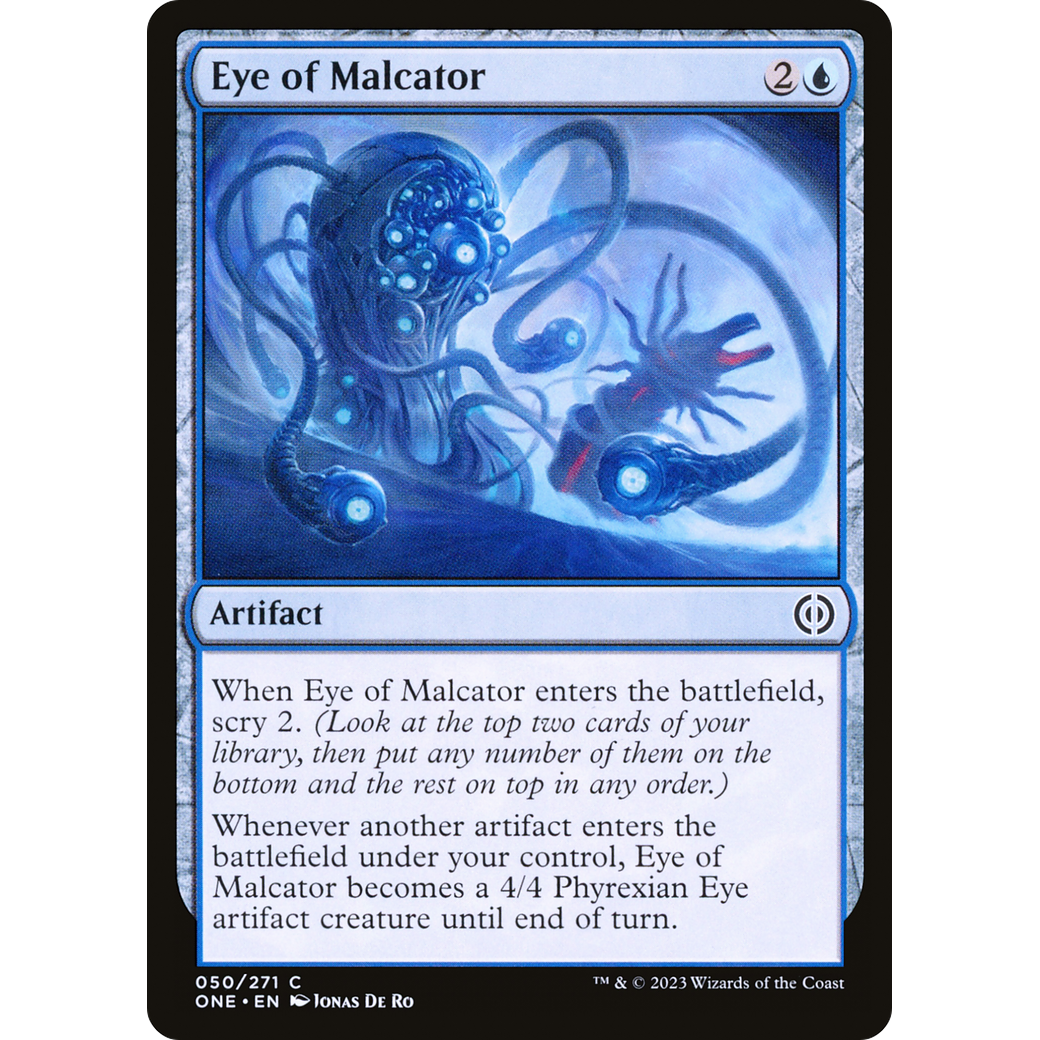Eye of Malcator (ONE-050) - Phyrexia: All Will Be One Foil