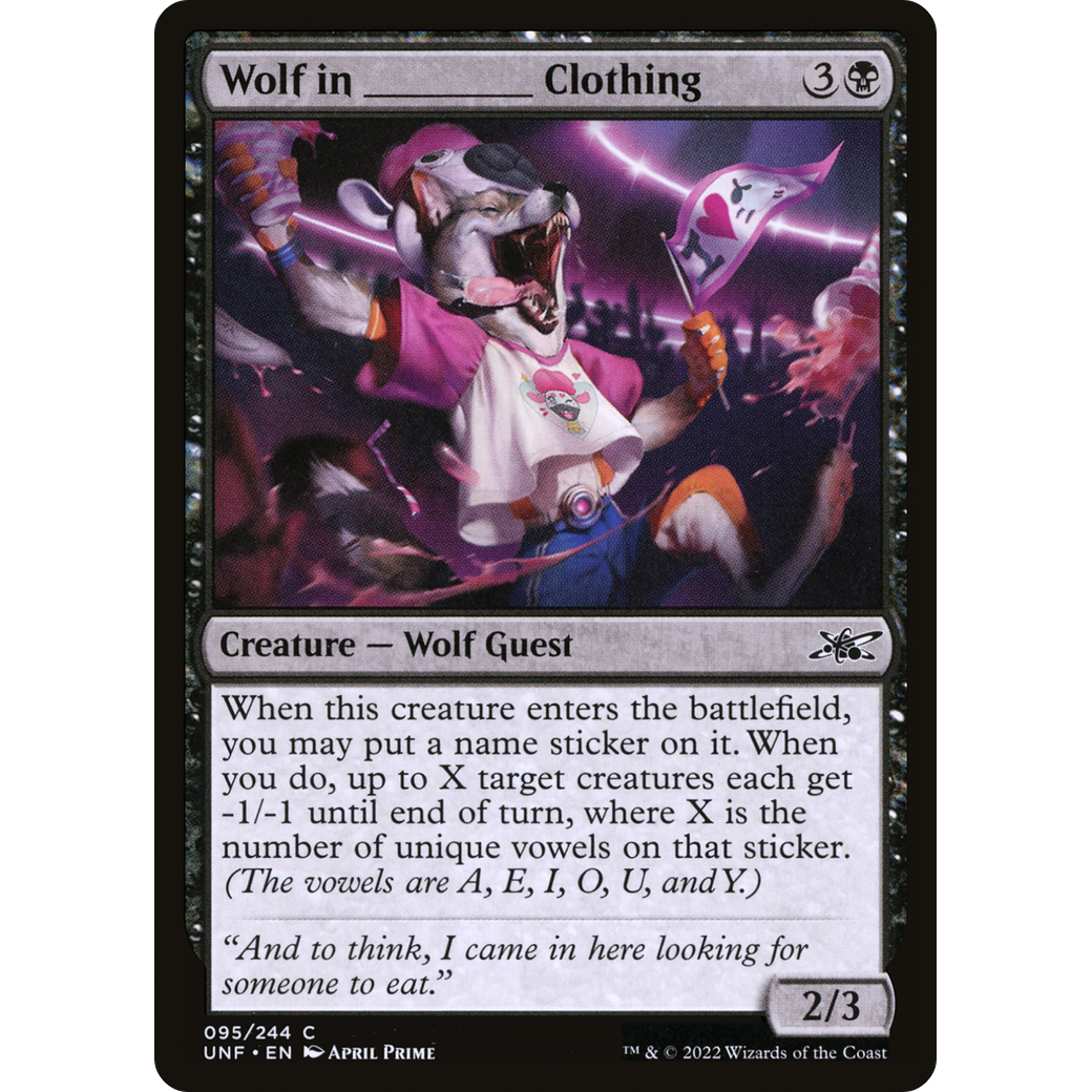 Wolf in _______ Clothing (UNF-095) - Unfinity