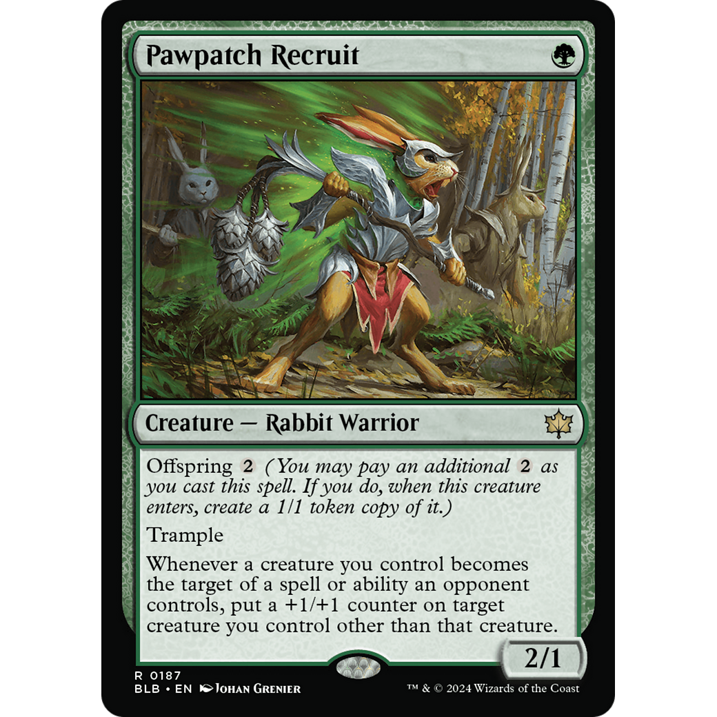 Pawpatch Recruit (BLB-187) - Bloomburrow Foil