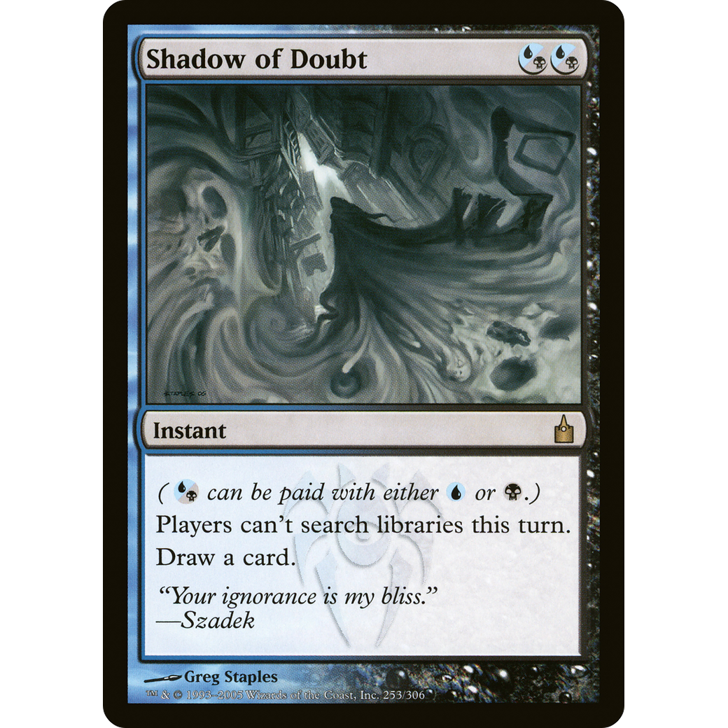 Shadow of Doubt (RAV-253) - Ravnica: City of Guilds Foil
