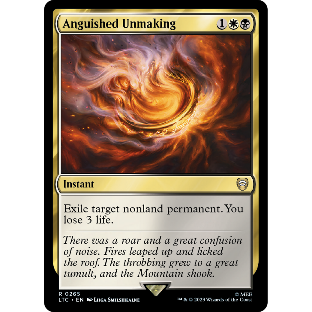 Anguished Unmaking (LTC-265) - Tales of Middle-earth Commander