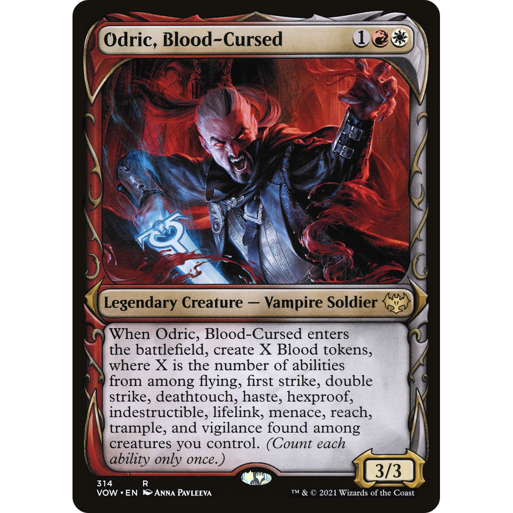 Odric, Blood-Cursed (Showcase) (VOW-314) - Innistrad: Crimson Vow: (Showcase) Foil
