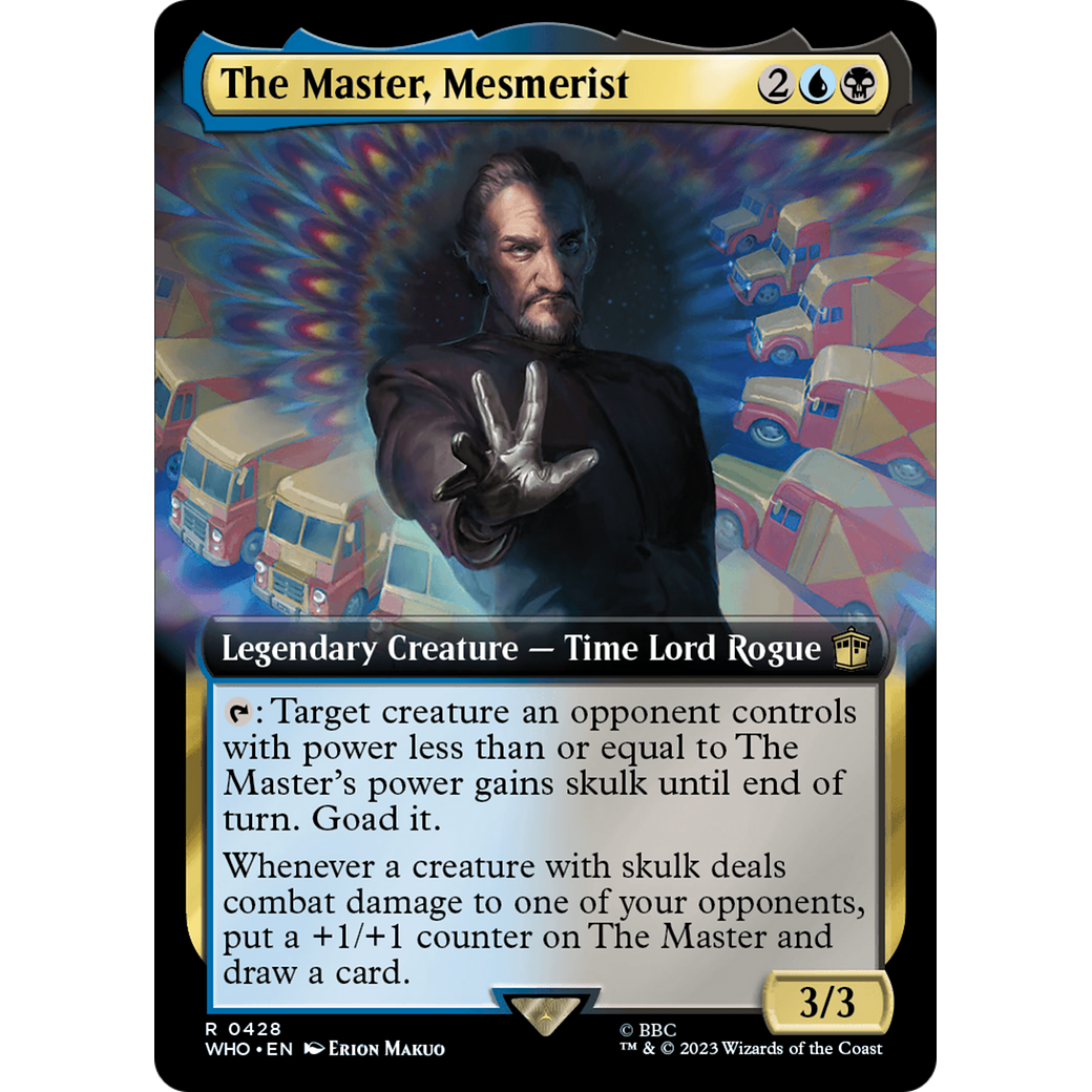 The Master, Mesmerist (Extended Art) (WHO-428) - Doctor Who: (Extended Art) Foil