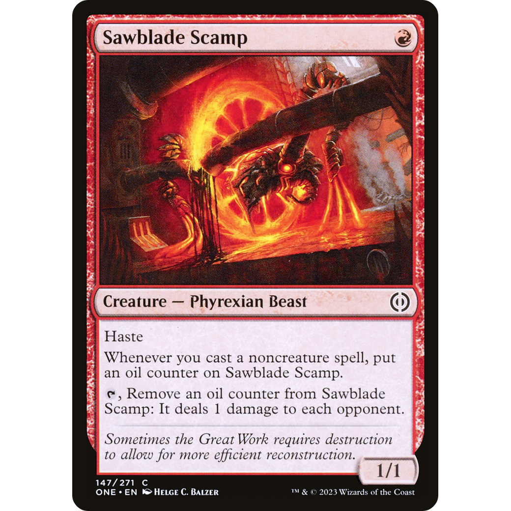 Sawblade Scamp (ONE-147) - Phyrexia: All Will Be One Foil