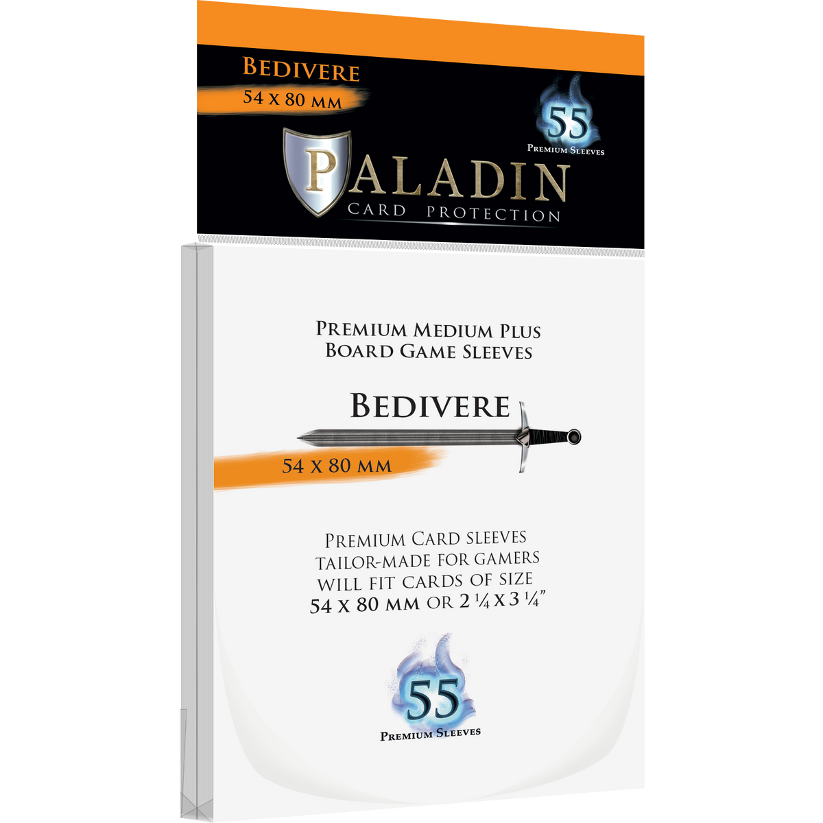 Paladin Card Protectors - Clear Gloss Regular Size: Lancelot – 65x100mm