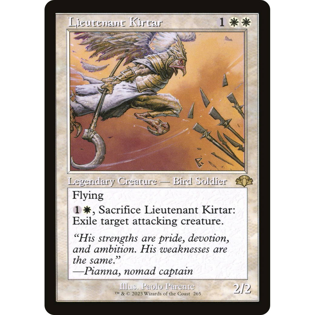 Lieutenant Kirtar (Retro Frame) (DMR-265) - Dominaria Remastered