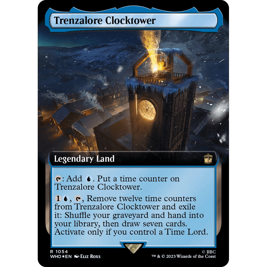 Trenzalore Clocktower (Extended Art) (Surge Foil) (WHO-1054) - Doctor Who: (Extended Art) Foil