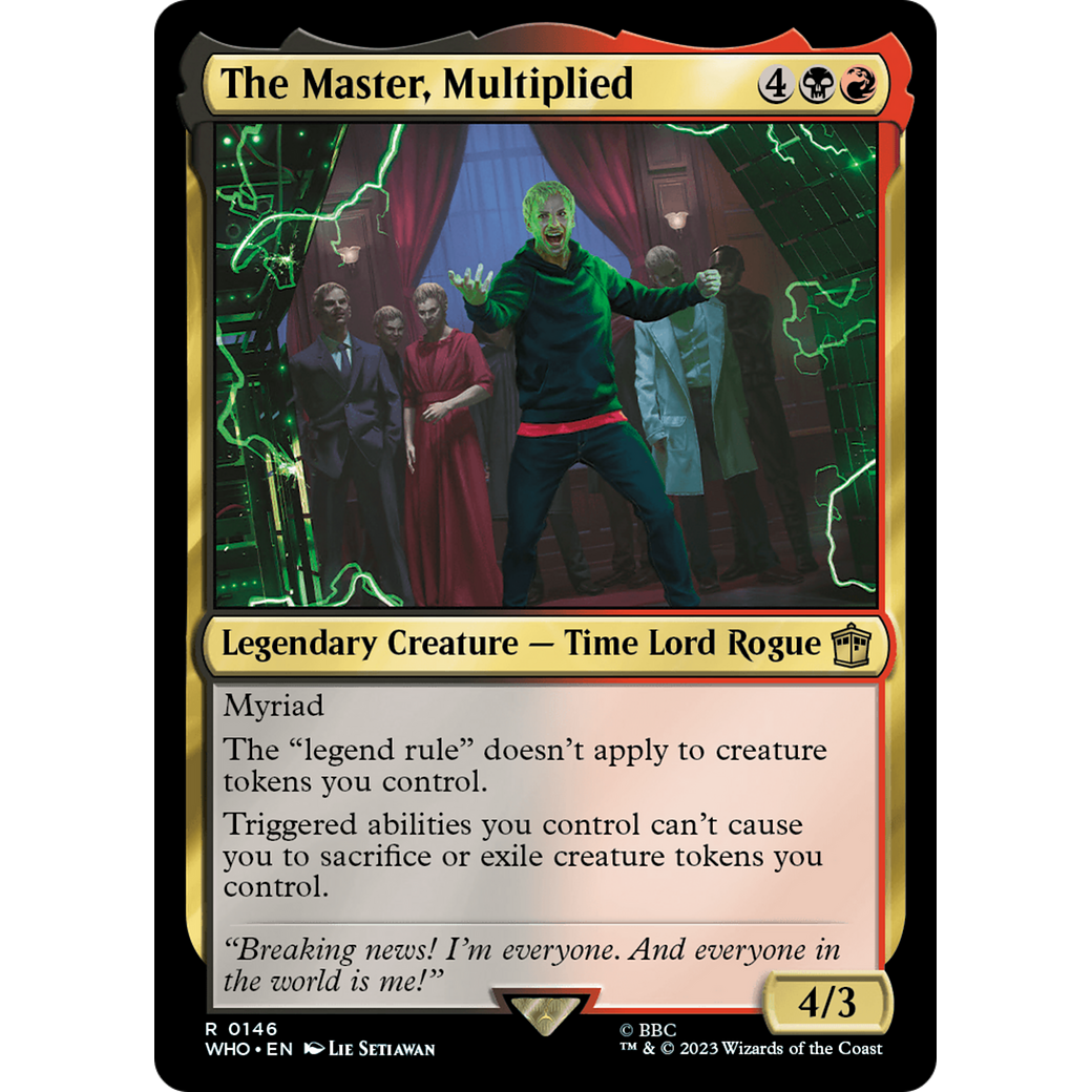 The Master, Multiplied (WHO-146) - Doctor Who Foil