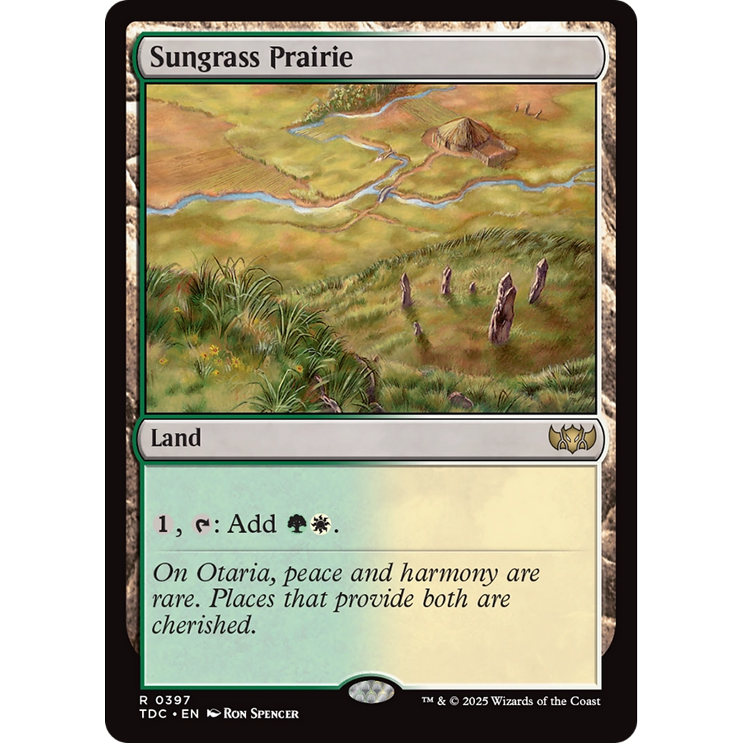 Sungrass Prairie (TDC-397) - Commander: Tarkir: Dragonstorm