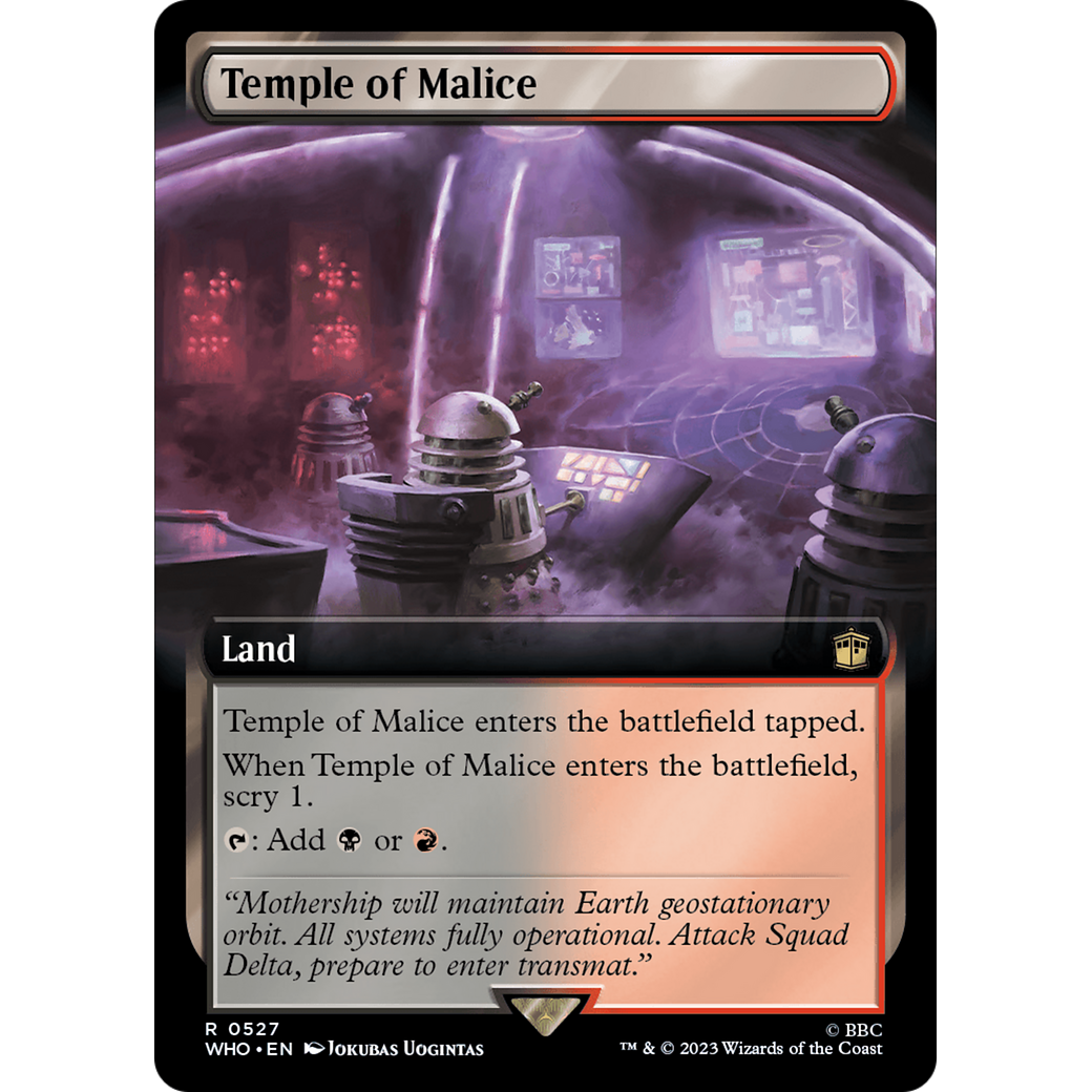 Temple of Malice (Extended Art) (WHO-527) - Doctor Who: (Extended Art)