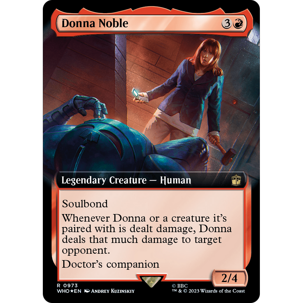 Donna Noble (Extended Art) (Surge Foil) (WHO-973) - Doctor Who: (Extended Art) Foil