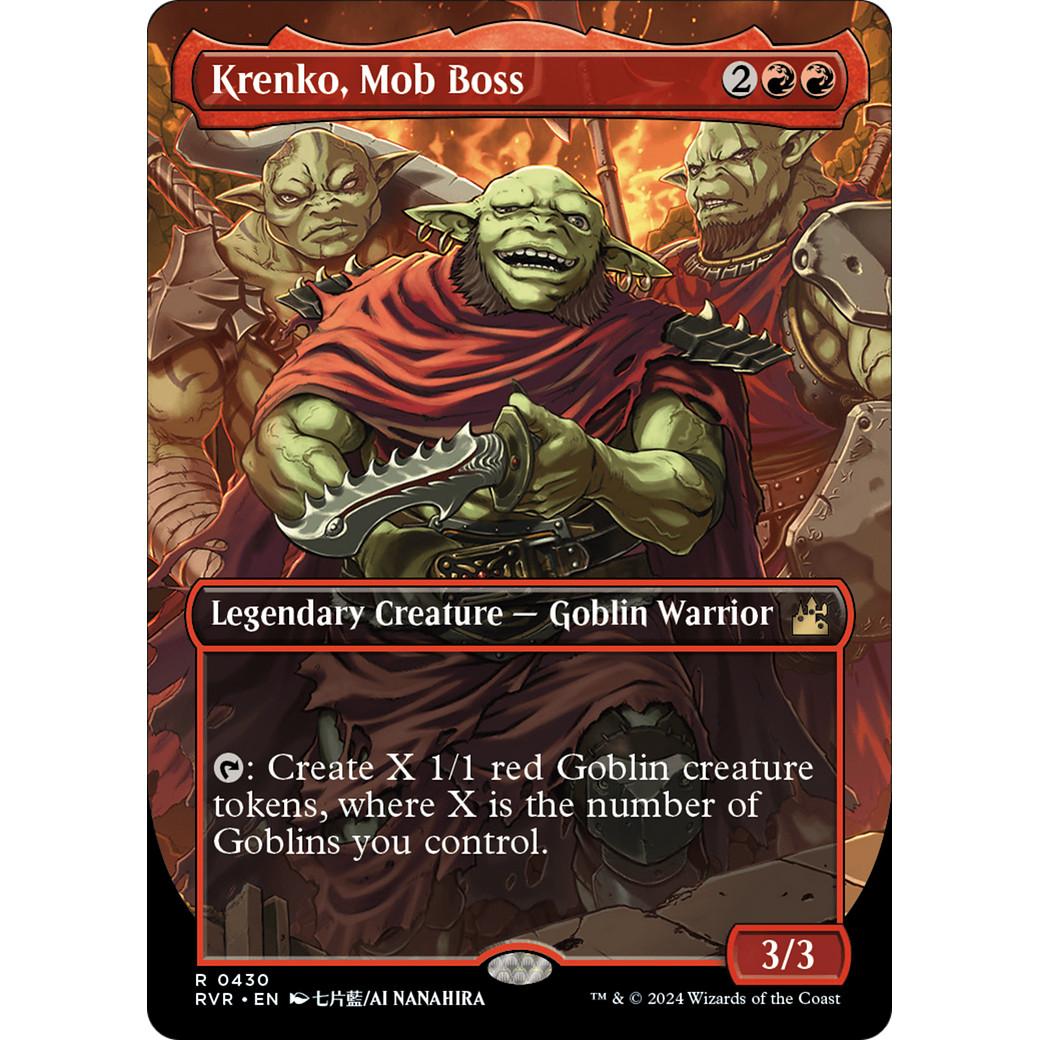Krenko, Mob Boss (RVR-430) - Ravnica Remastered (Borderless)