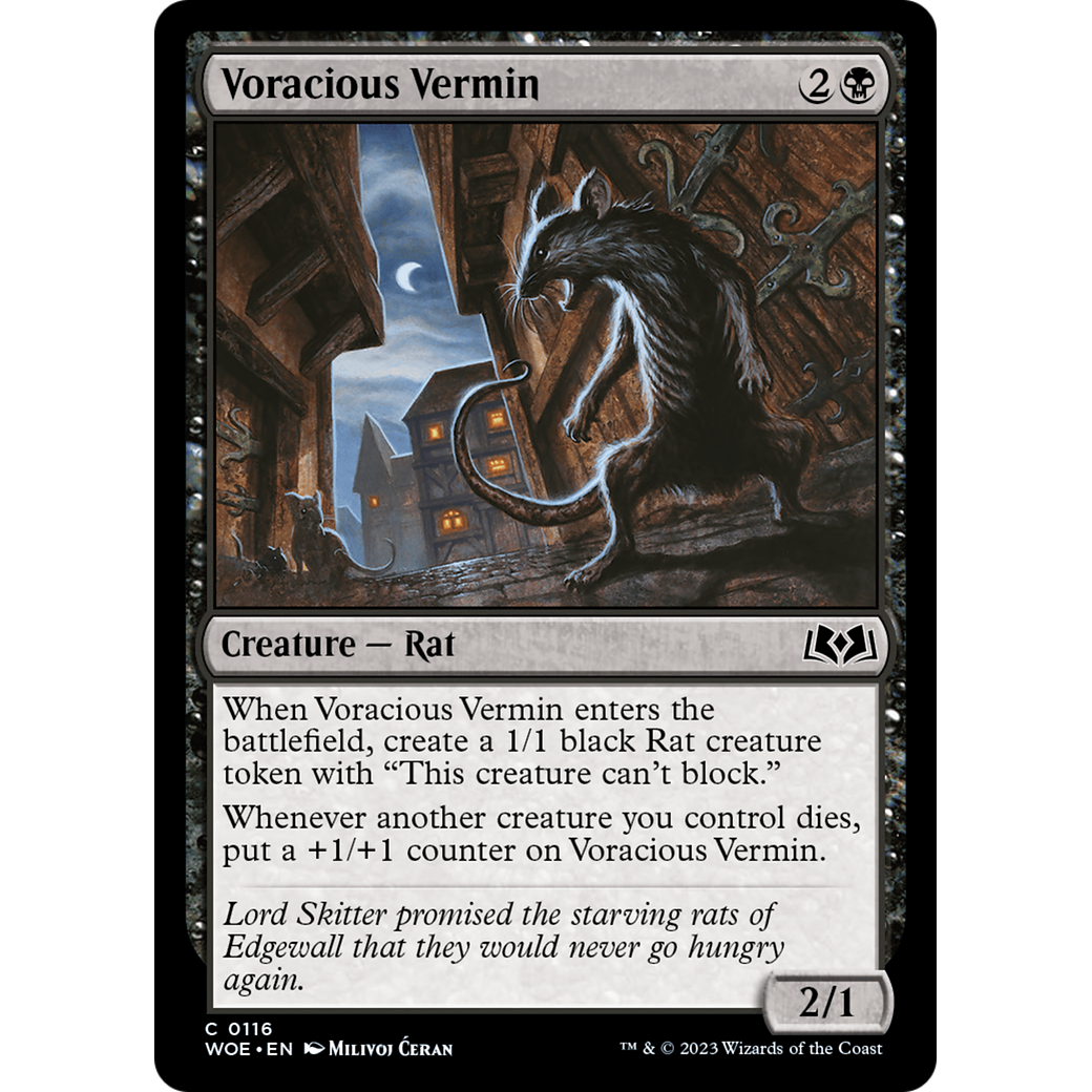 Voracious Vermin (WOE-116) - Wilds of Eldraine Foil