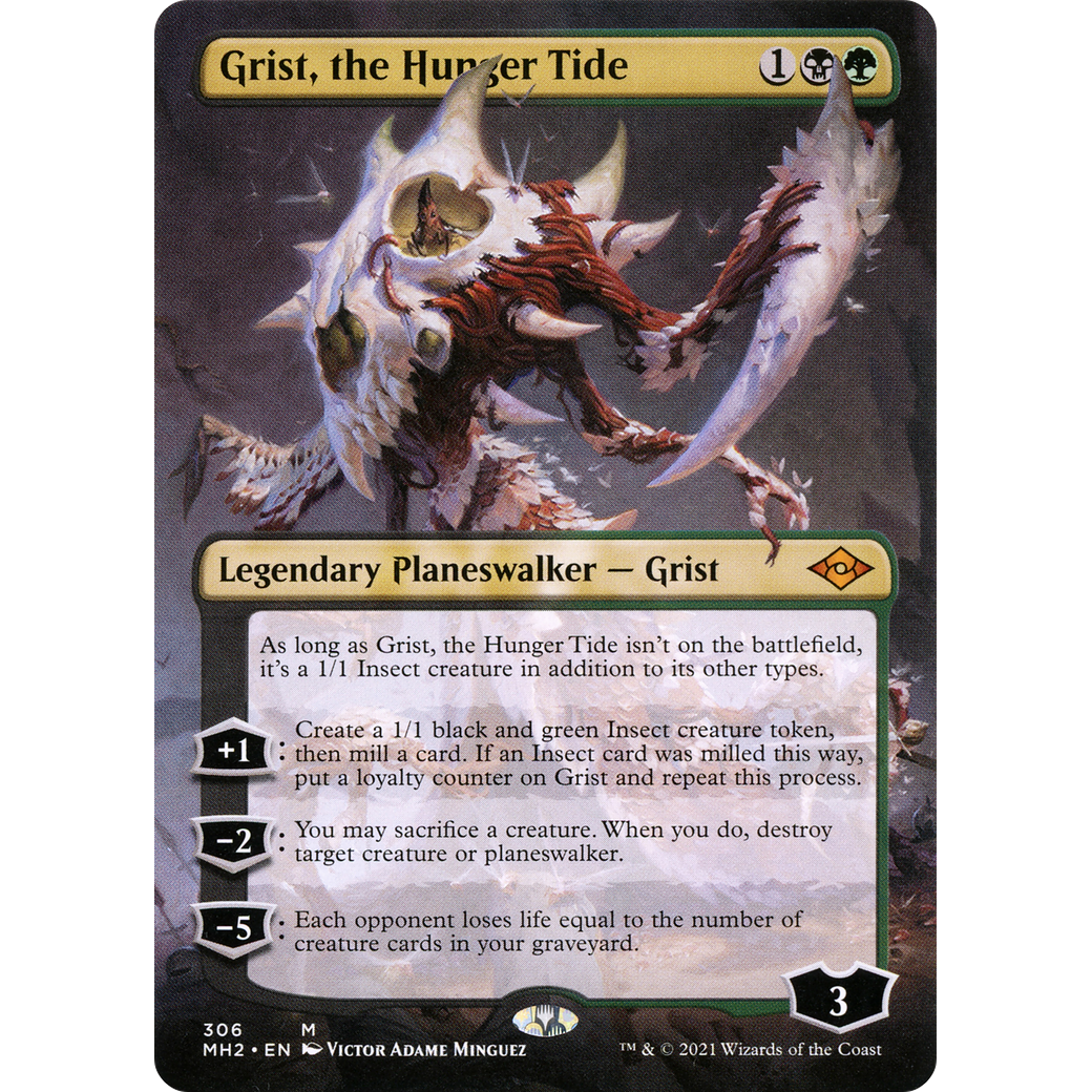 Grist, the Hunger Tide (Borderless) (MH2-306) - Modern Horizons 2 (Borderless) Foil
