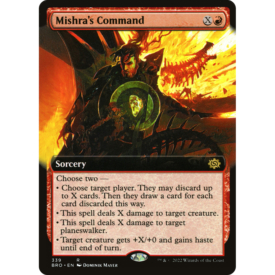 Mishra's Command (Extended Art) (BRO-339) - The Brothers' War: (Extended Art) Foil