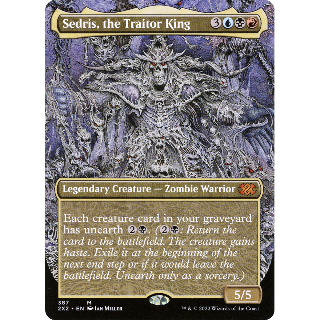 Sedris, the Traitor King (Borderless) (2X2-387) - Double Masters 2022 (Borderless)