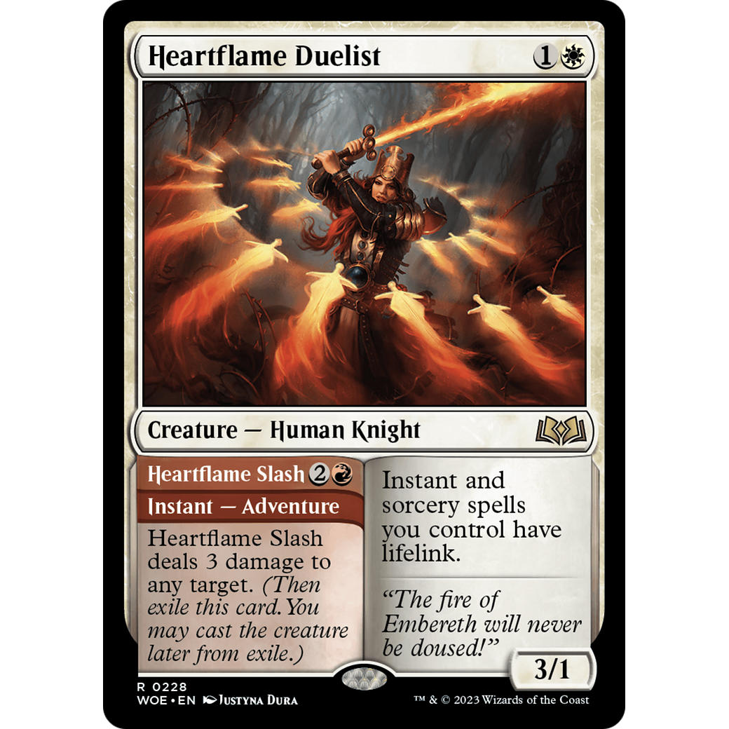 Heartflame Duelist // Heartflame Slash (WOE-228) - Wilds of Eldraine