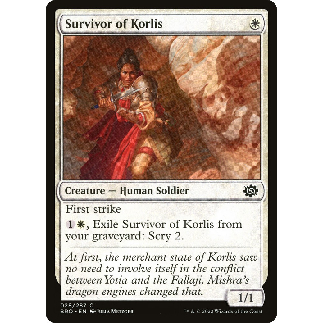 Survivor of Korlis (BRO-028) - The Brothers' War Foil