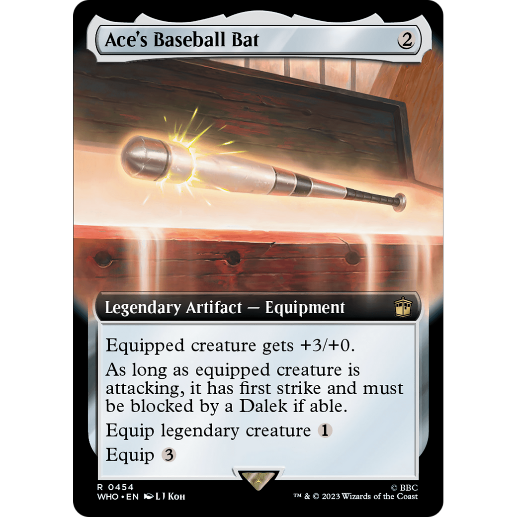 Ace's Baseball Bat (Extended Art) (WHO-454) - Doctor Who: (Extended Art) Foil