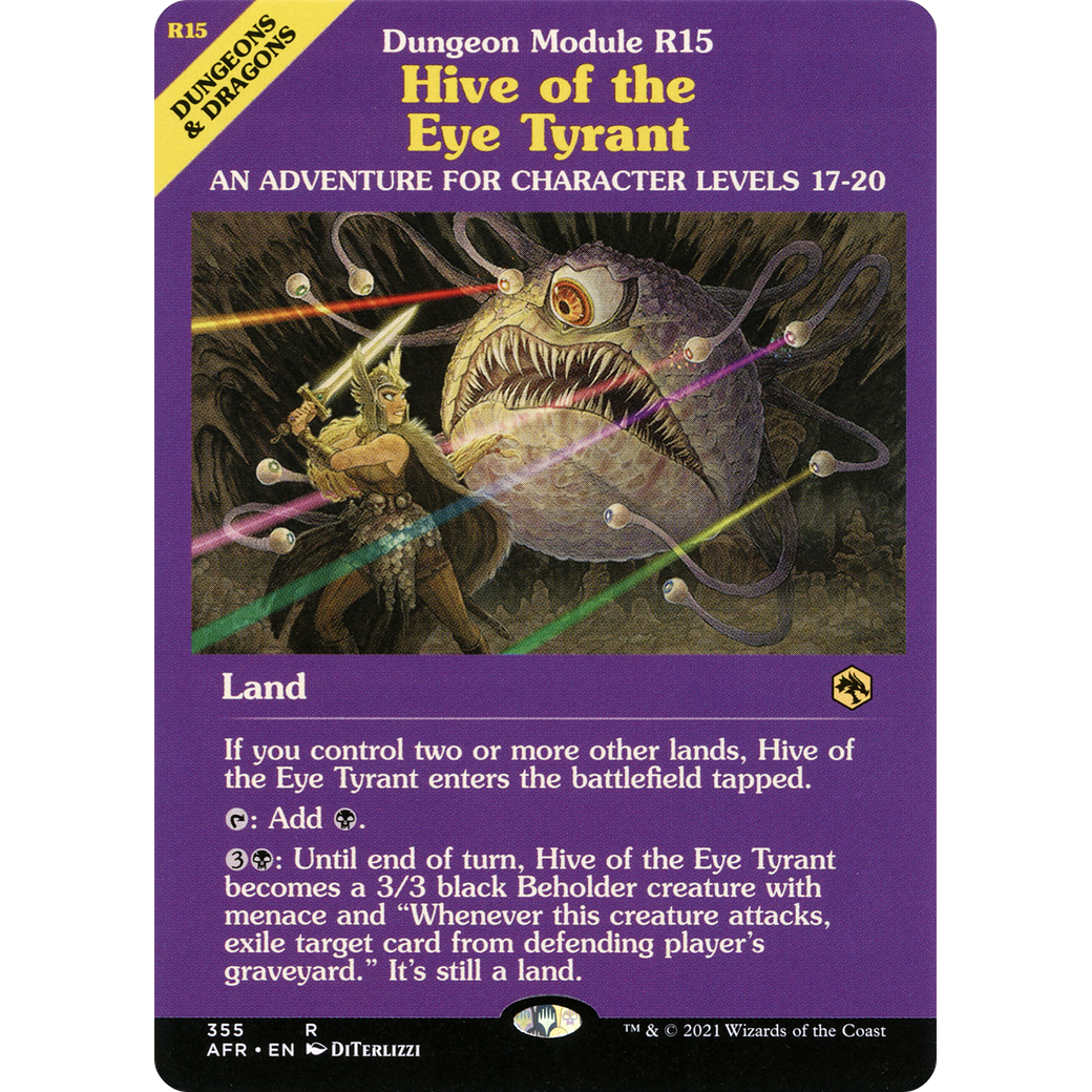 Hive of the Eye Tyrant (Dungeon Module) (AFR-355) - Adventures in the Forgotten Realms: (Showcase) Foil