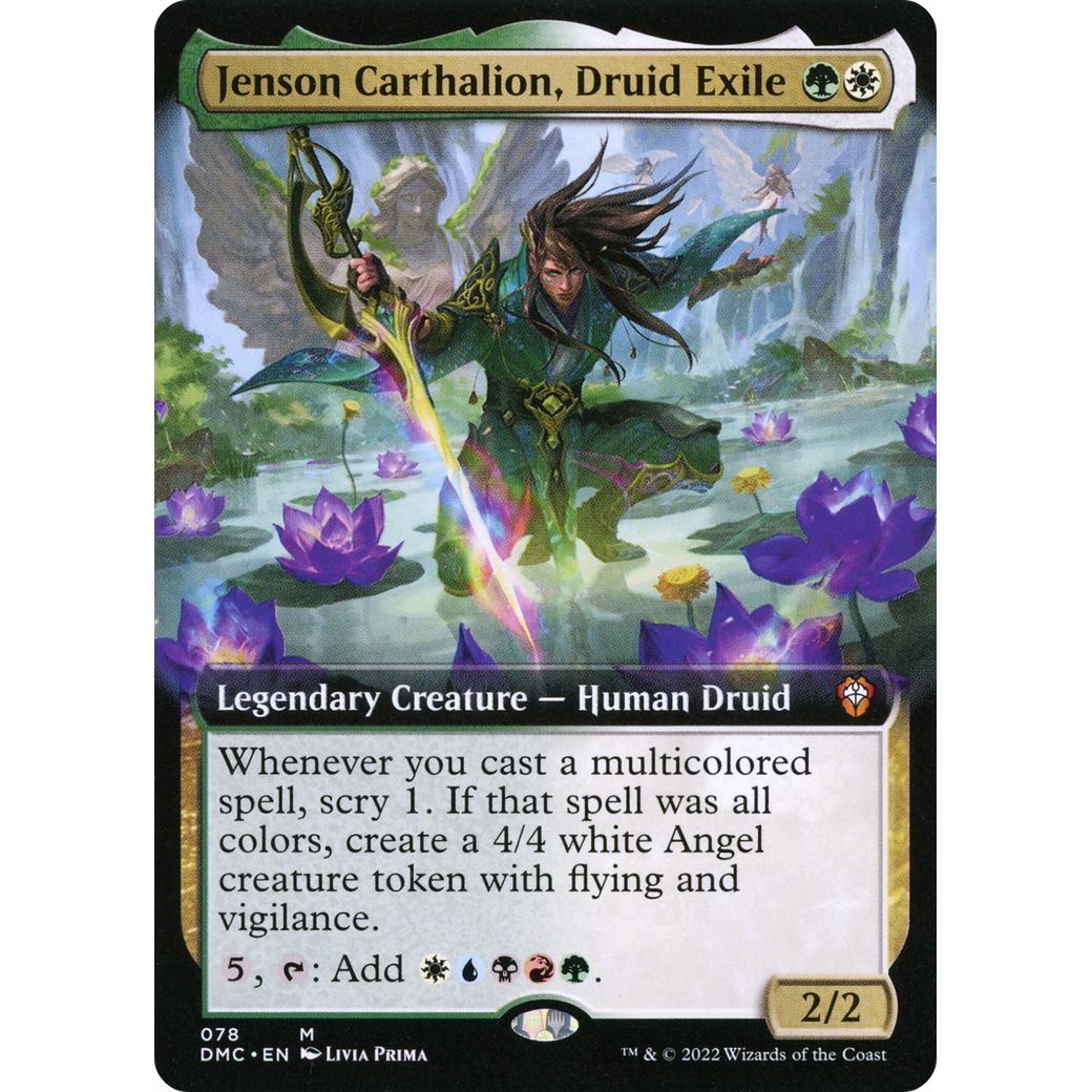 Jenson Carthalion, Druid Exile (Extended Art) (DMC-078) - Dominaria United Commander: (Extended Art)